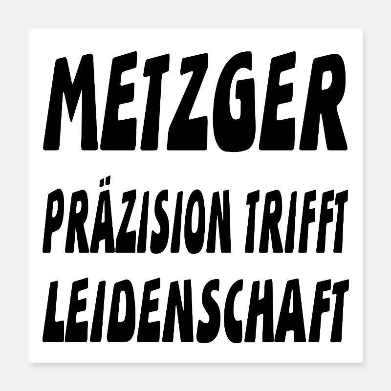 Butcher Poster 16" x 16" (40x40 cm)
