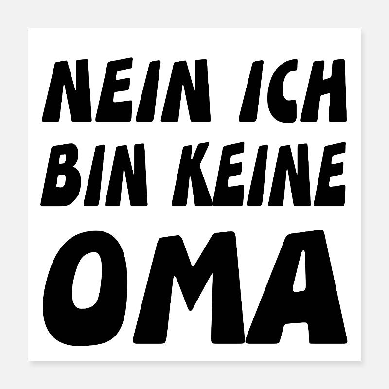 Grand-mère Poster 40 x 40 cm