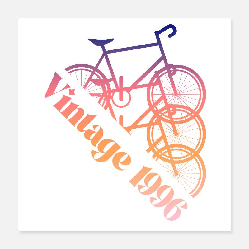 Millésime 1996 Poster 40 x 40 cm