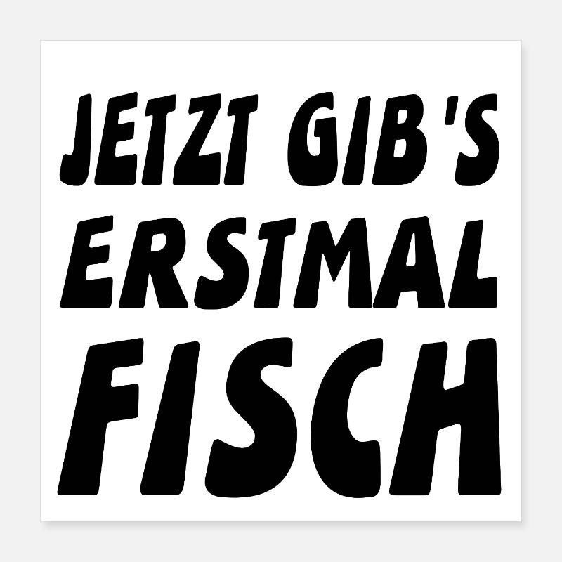 Fish Poster 16" x 16" (40x40 cm)