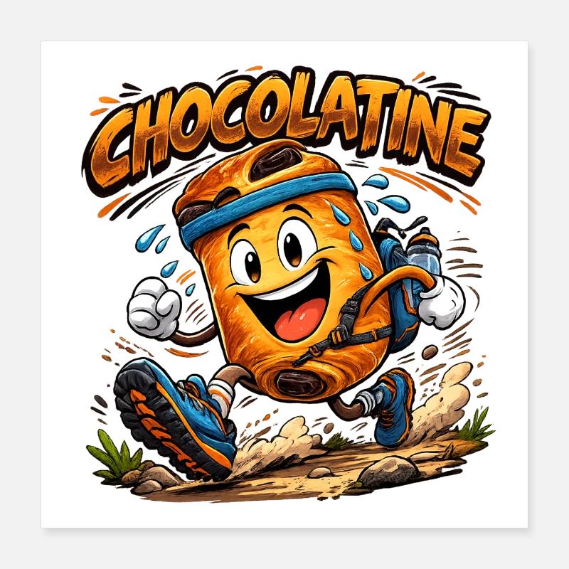 Chocolatine trail Poster 16" x 16" (40x40 cm)