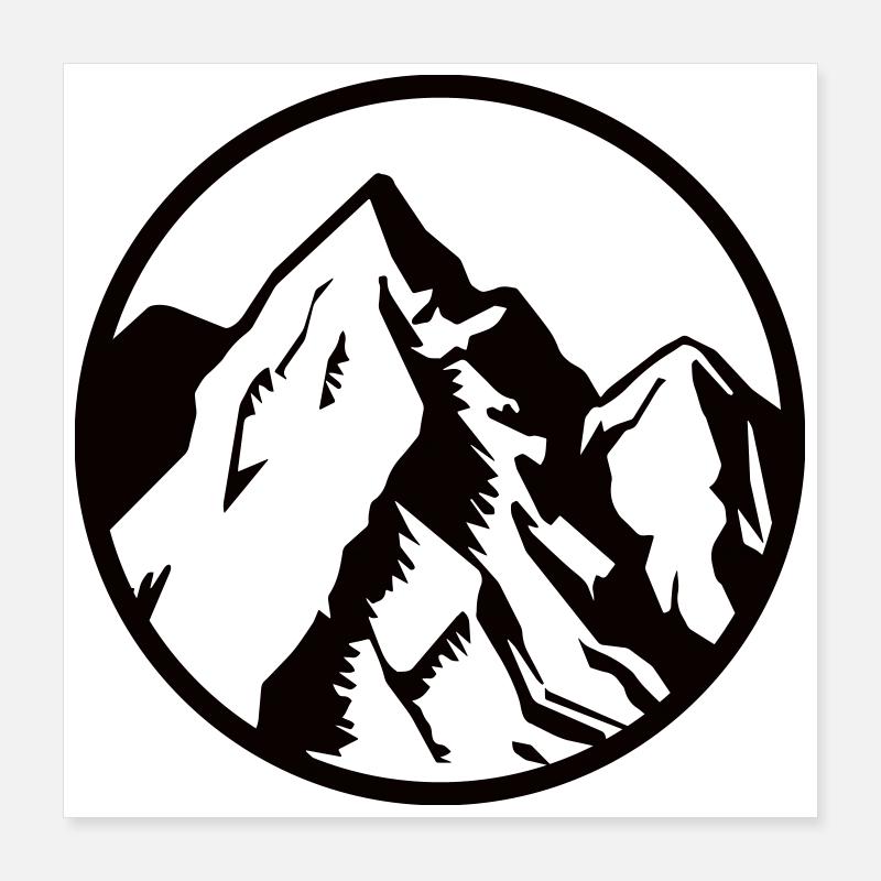 Mountains Poster 16" x 16" (40x40 cm)