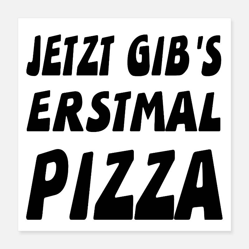 Pizza Poster 40 x 40 cm