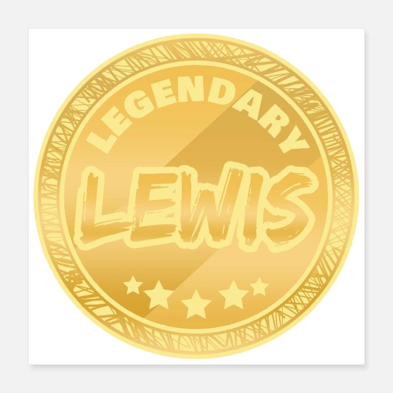 Cadeau pour Lewis Poster 40 x 40 cm