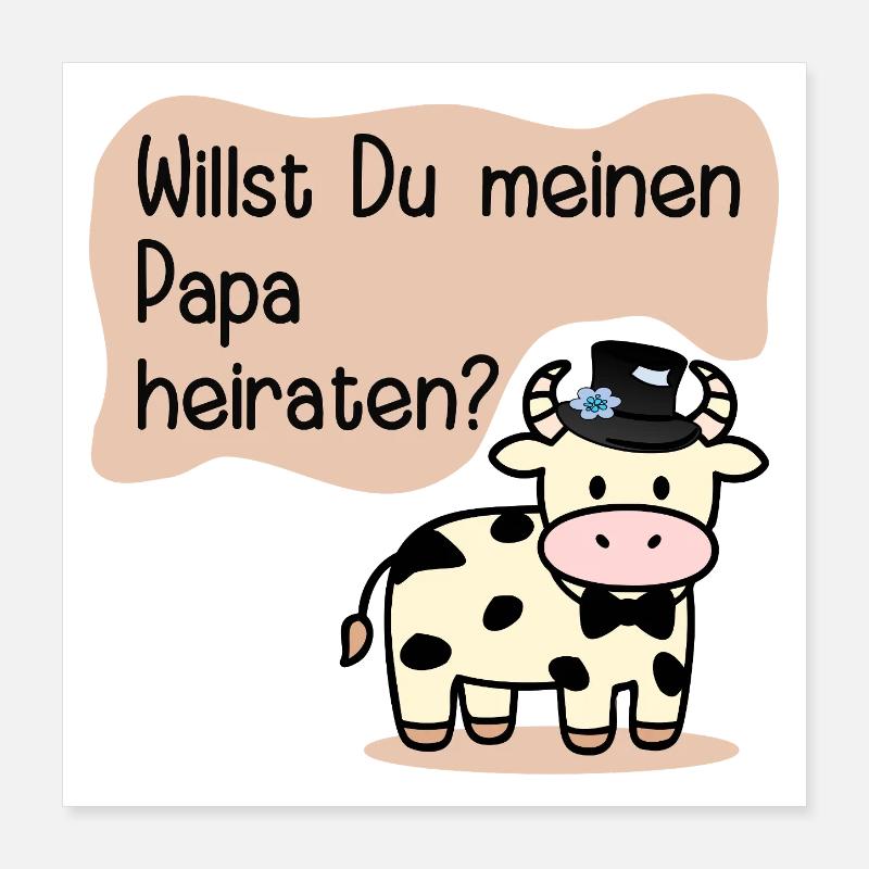 Marrying My Dad - Wedding Proposal Poster 16" x 16" (40x40 cm)