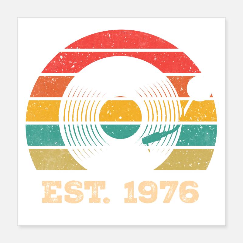 Millésime 1976 Poster 40 x 40 cm