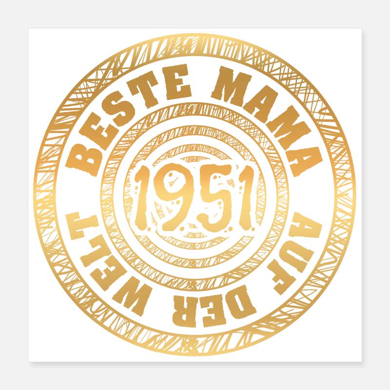 Beste 1951 Poster 40x40 cm