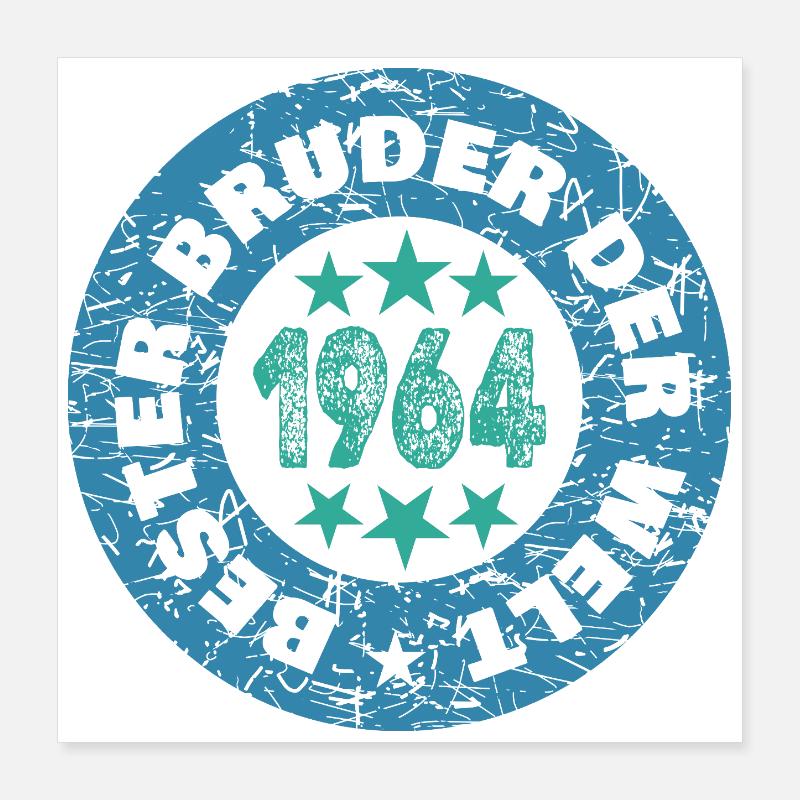 1964 Poster 40 x 40 cm