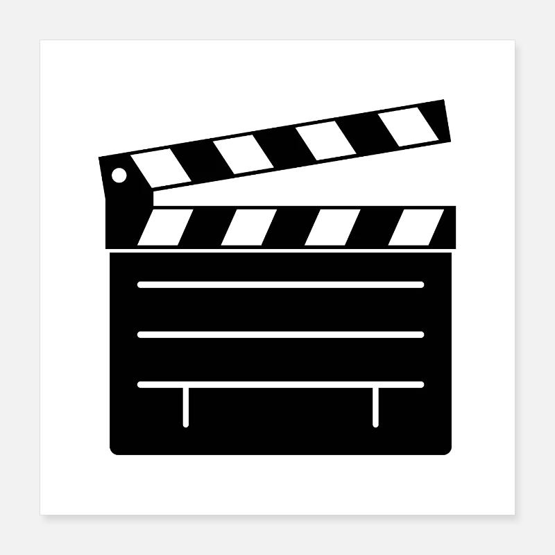 Clapperboard Poster 16" x 16" (40x40 cm)