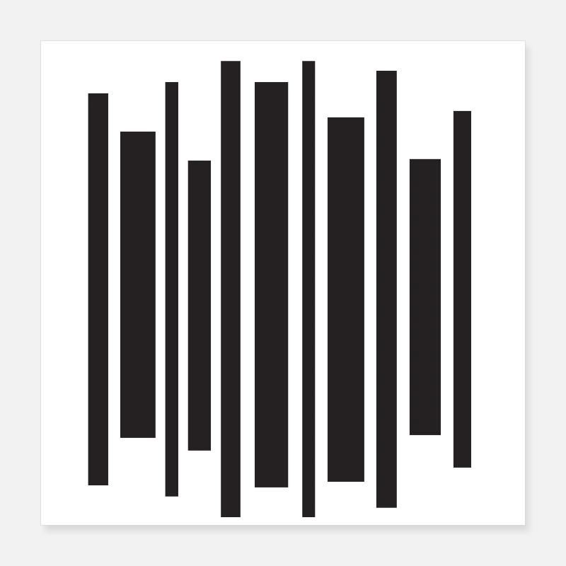 Geometric Equalizer Pulse Poster 16" x 16" (40x40 cm)