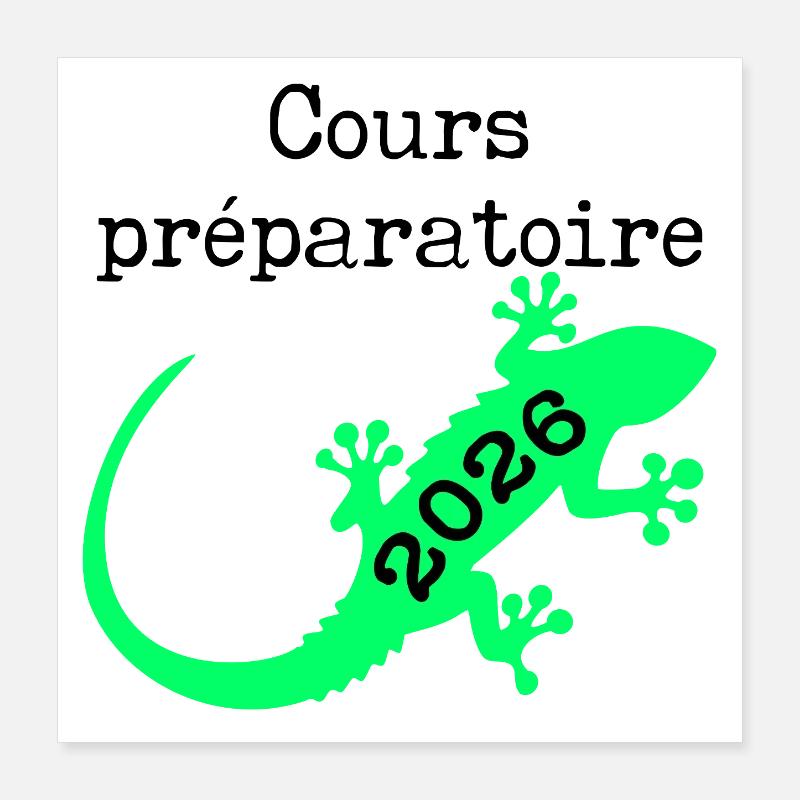 Preparatory Course 2026 School Poster 16" x 16" (40x40 cm)