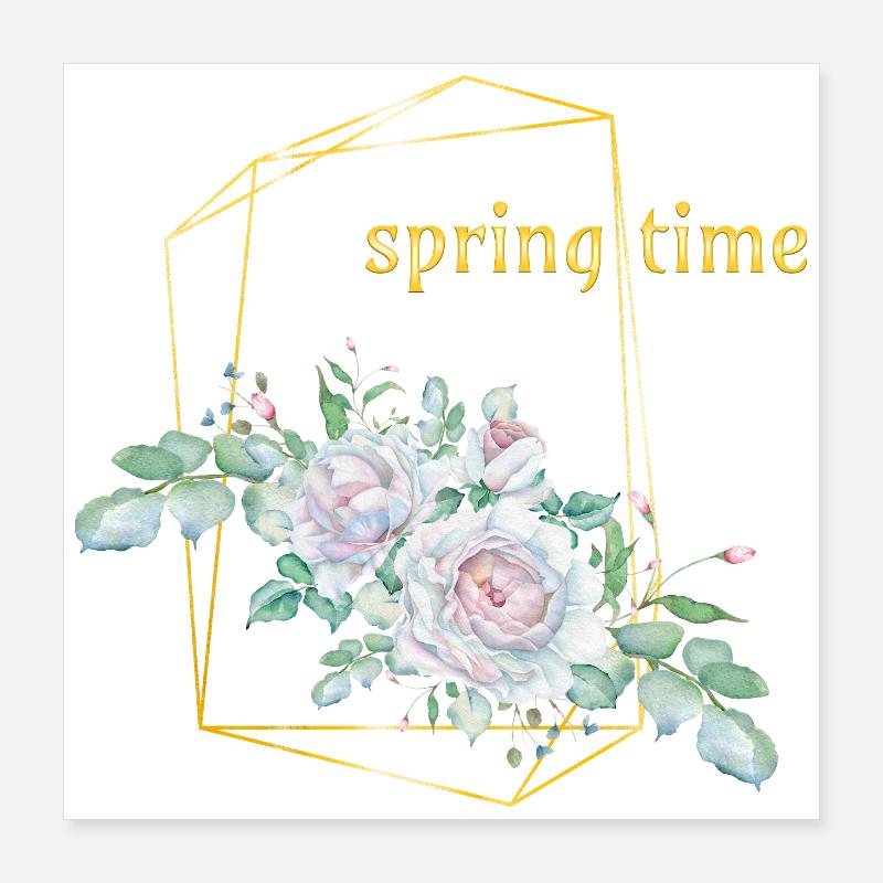 Printemps Poster 40 x 40 cm