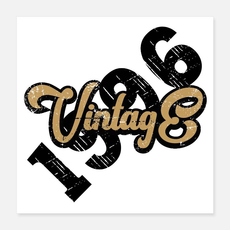 Vintage 1996 Poster 40x40 cm