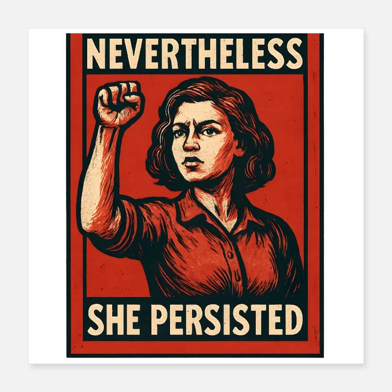 Yet she held by poster Poster 16" x 16" (40x40 cm)