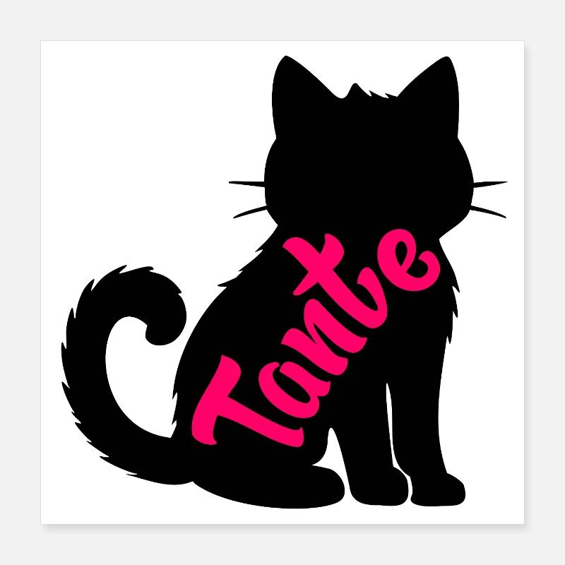 Cat Aunt Poster 16" x 16" (40x40 cm)