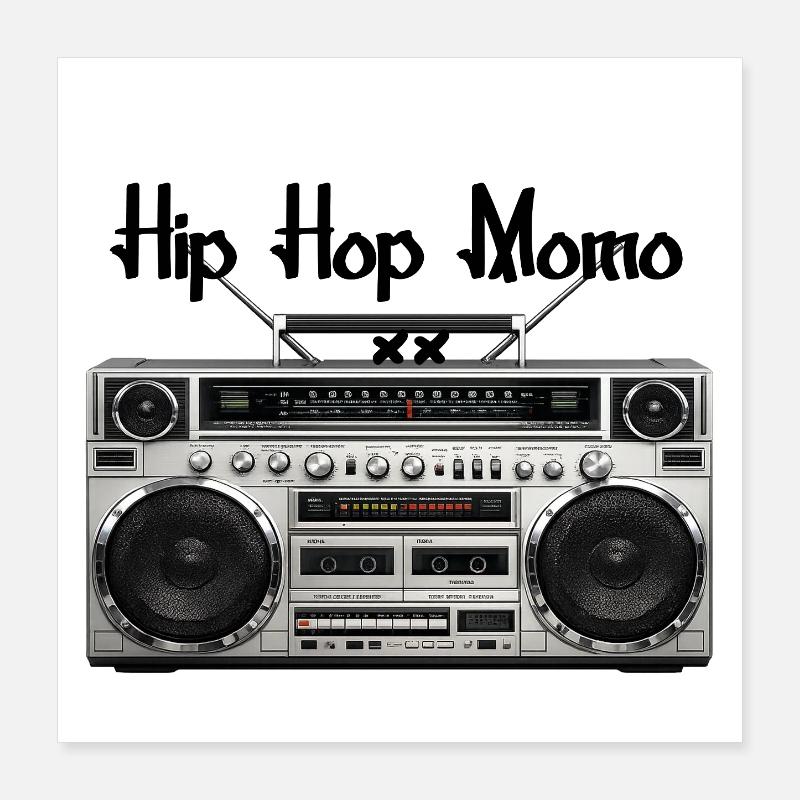 Ghetto blaster Poster 40 x 40 cm