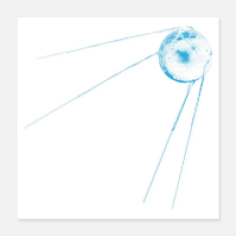 Satellite Spoutnik 1 Poster 40 x 40 cm