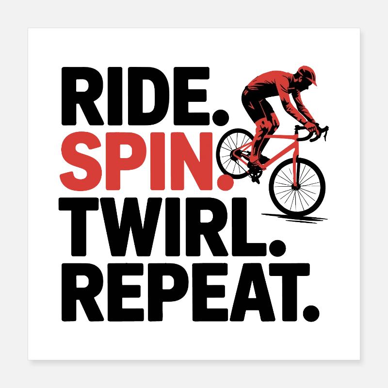 Ride as Art Poster 40 x 40 cm