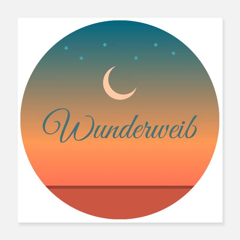 Wunderweib Poster 40x40 cm