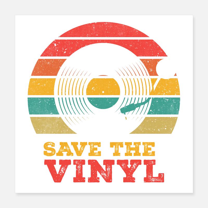 Save the Vinyl Poster 40x40 cm