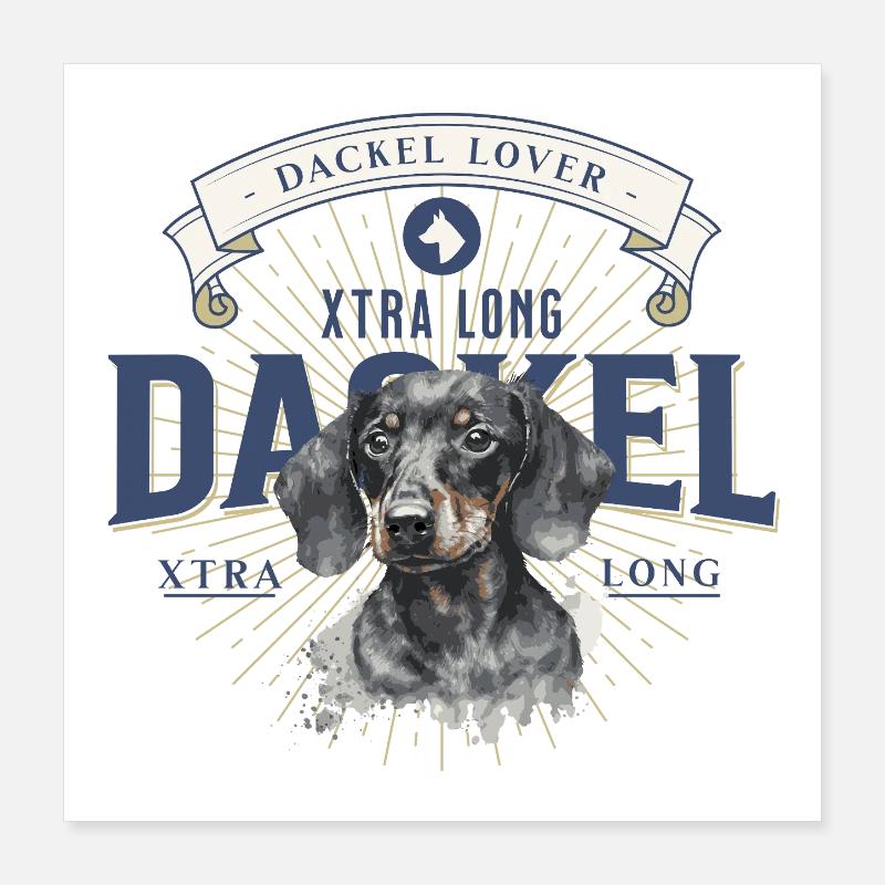 Amant teckel Poster 40 x 40 cm