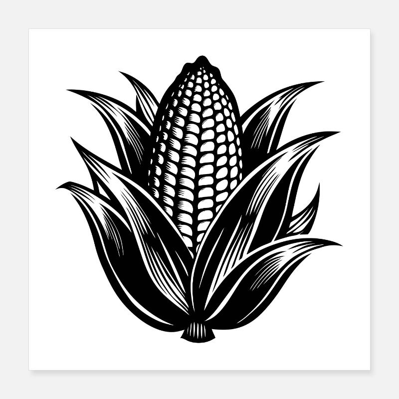 Corn Poster 16" x 16" (40x40 cm)