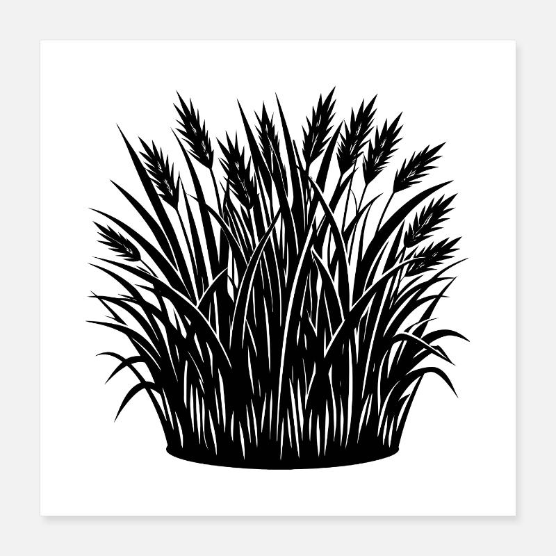 Herbe Poster 40 x 40 cm