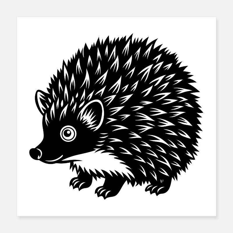 Igel Poster 40x40 cm
