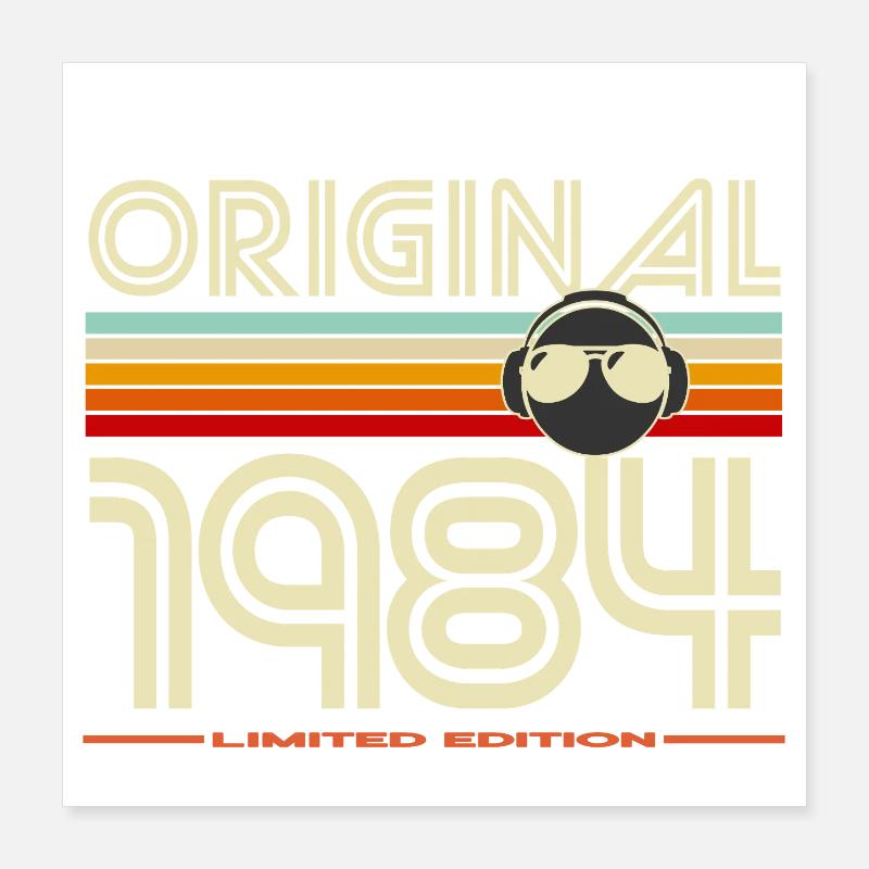 Original 1984 Édition Limitée Poster 40 x 40 cm