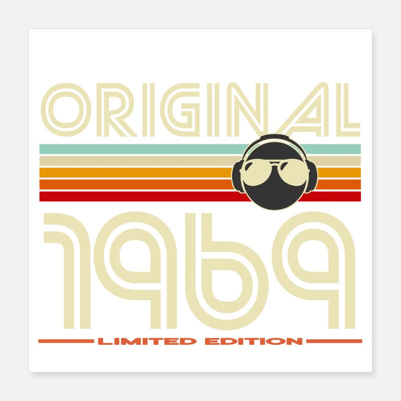 Originale Retro-Edition von 1969 Poster 40x40 cm