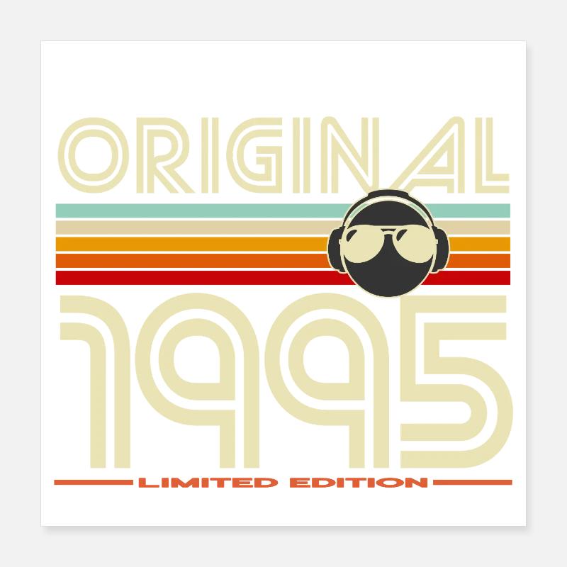 Original 1995 Édition limitée Poster 40 x 40 cm