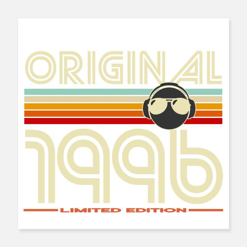 Original 1996 Edition Retro Poster 40 x 40 cm