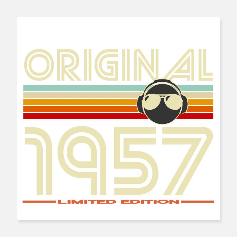 Original 1957 Retro Audio Edition Poster 16" x 16" (40x40 cm)