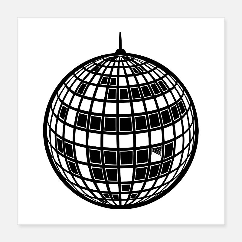 Disco ball Poster 16" x 16" (40x40 cm)