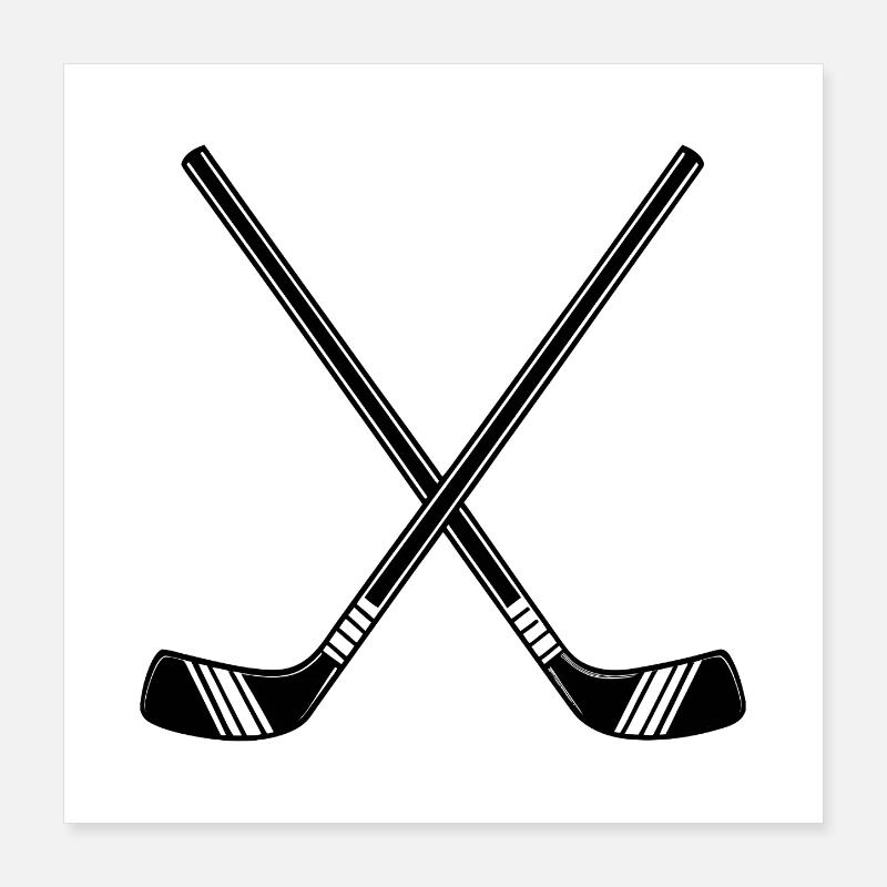 Hockey Sticks Poster 16" x 16" (40x40 cm)