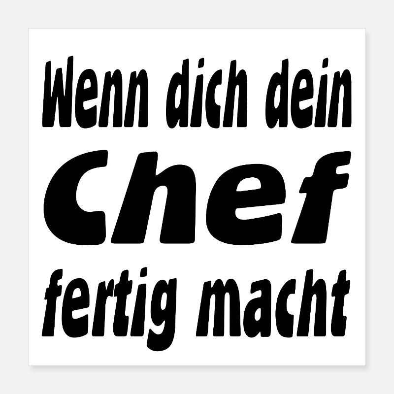 Chef Poster 40x40 cm