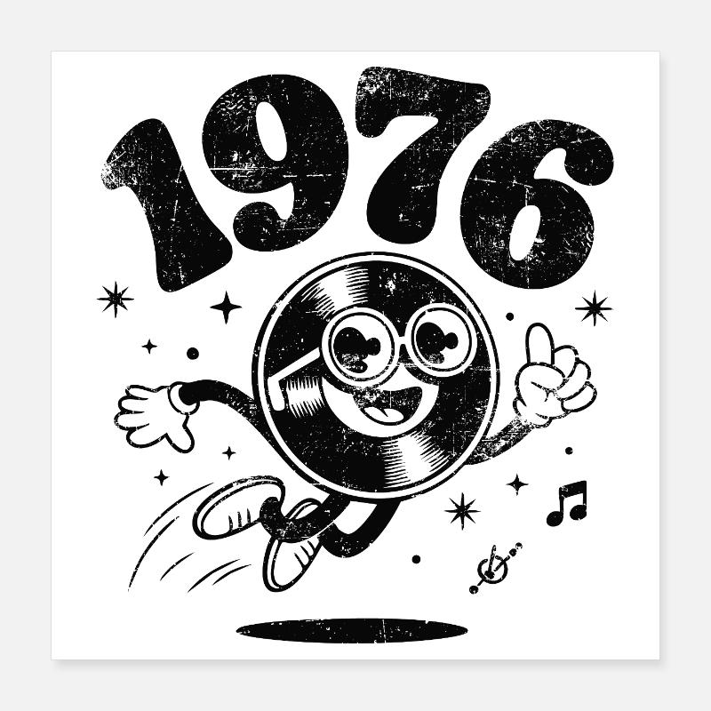 Millésime 1976 Poster 40 x 40 cm