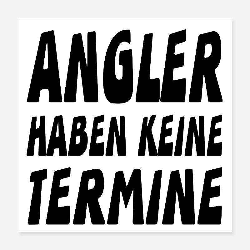 Angler Poster 40x40 cm