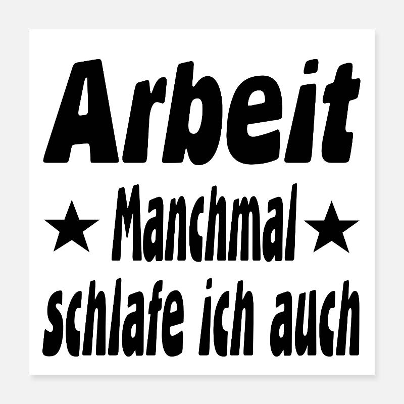 Arbeit Poster 40x40 cm