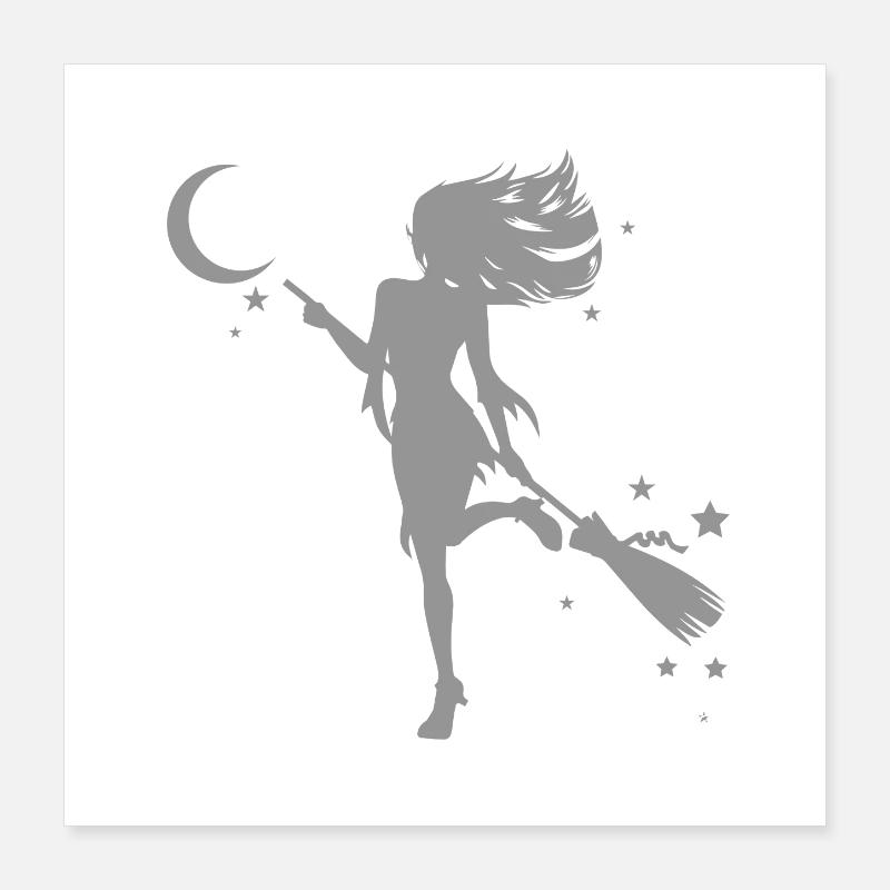 Sorcière dansante Poster 40 x 40 cm