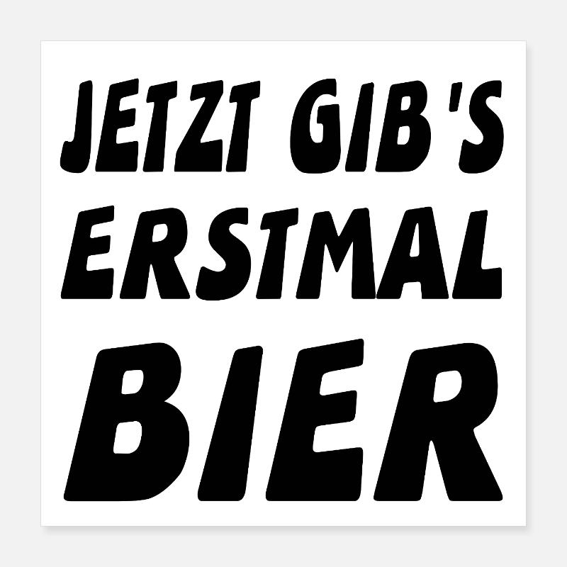 Bier Poster 40x40 cm