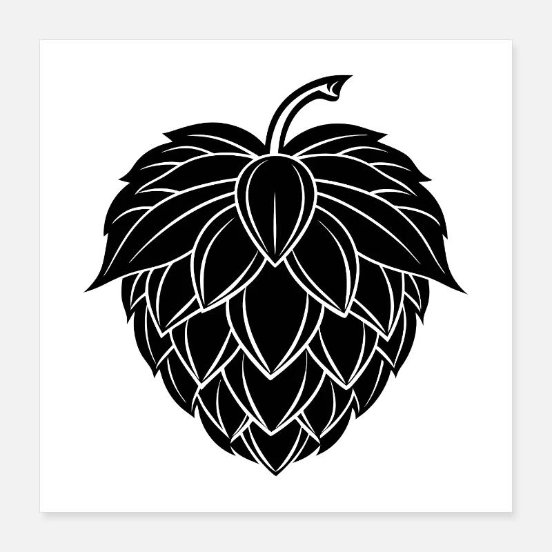 Bière houblonnée Poster 40 x 40 cm