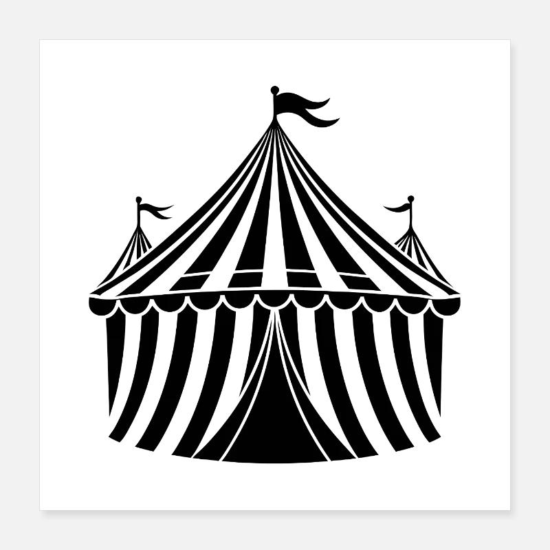 Chapiteau de cirque Poster 40 x 40 cm