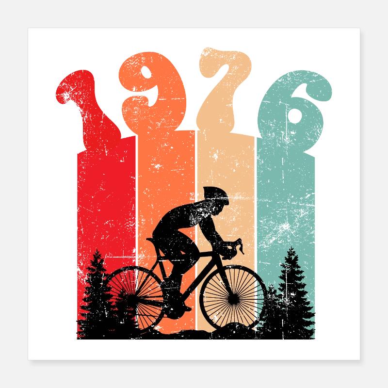 Millésime 1976 Poster 40 x 40 cm