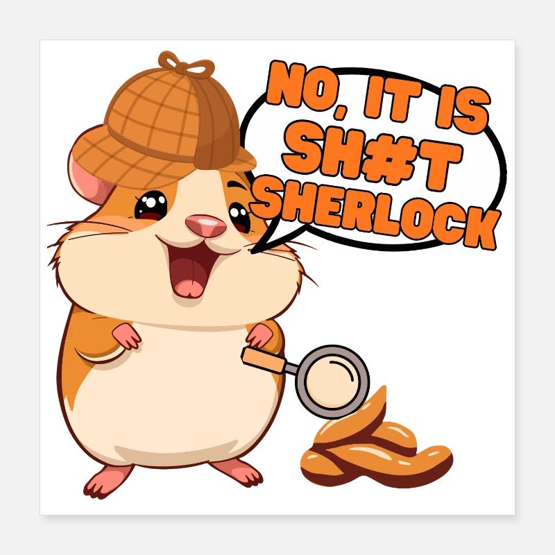 Non, c’est de la Sherlock Poster 40 x 40 cm