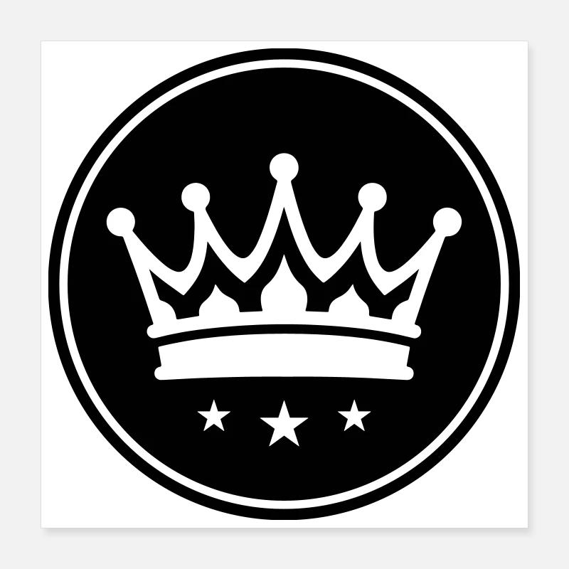 Krone Symbol Poster 40x40 cm