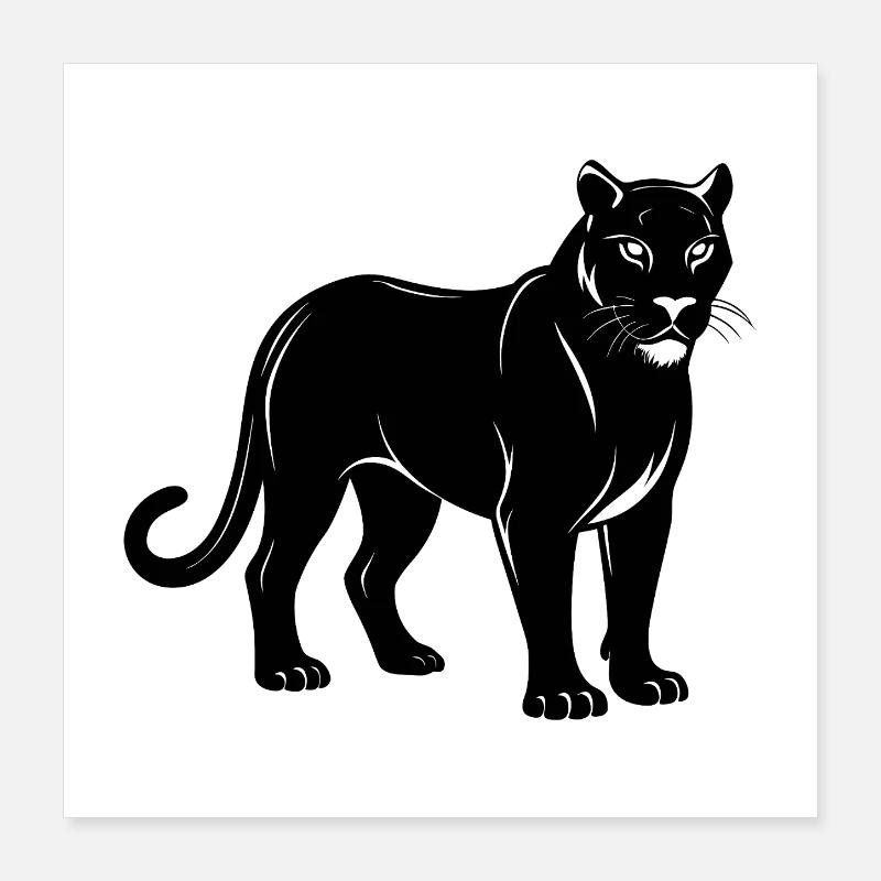 Cougar Poster 40 x 40 cm