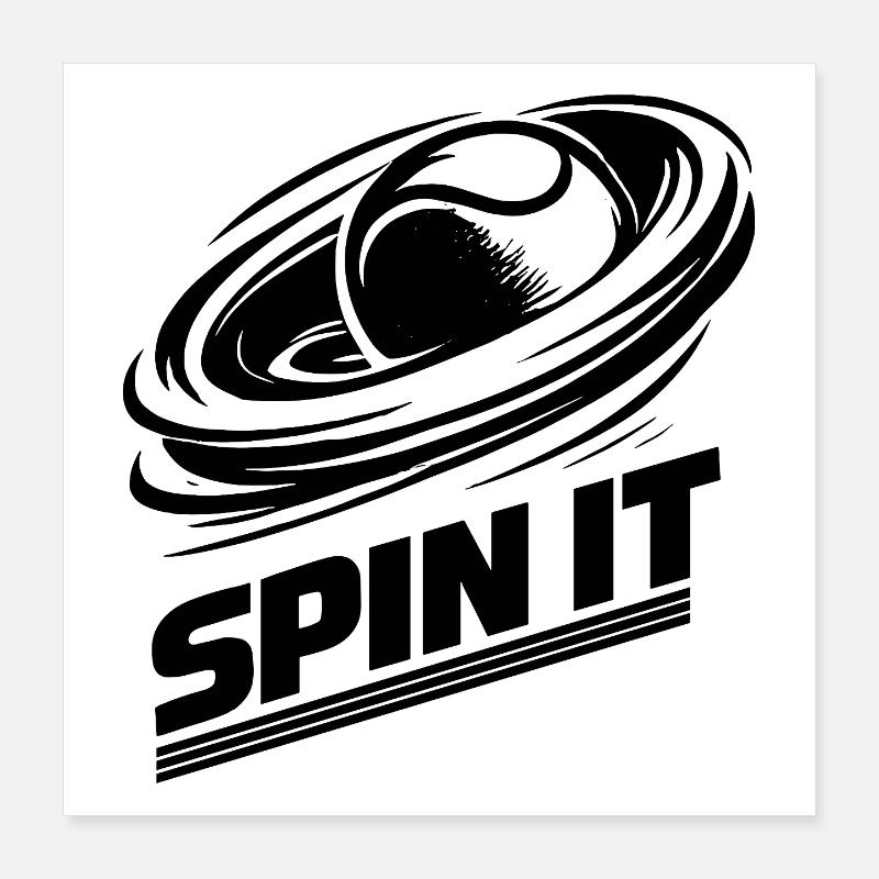 Padel Spin It Sport Leidenschaft Performance Poster 40x40 cm