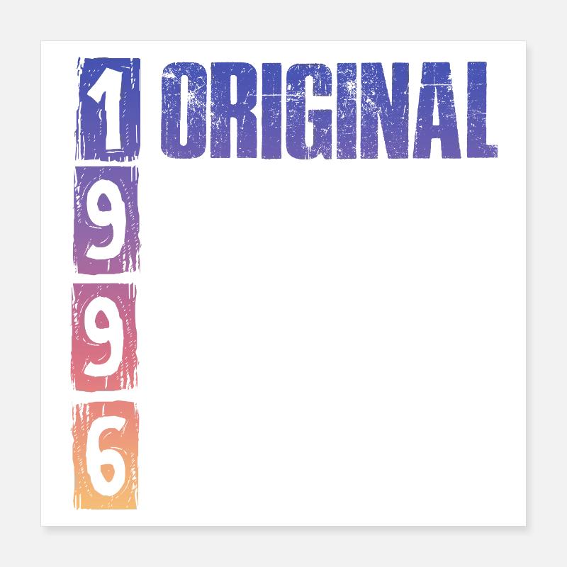 Millésime 1996 Poster 40 x 40 cm