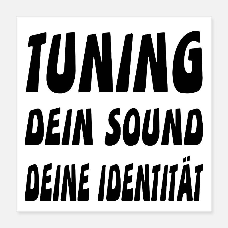 Tuning Poster 40x40 cm